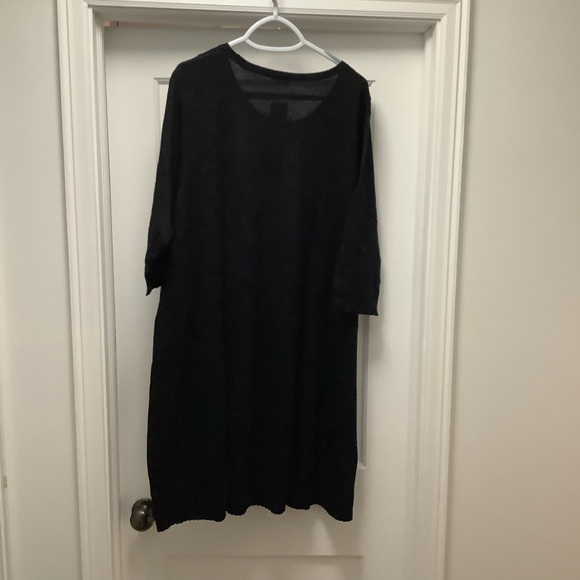 ⭐️NWT J.Jill 3X Black (Lightweight/Medium Weight) Sweater Dress Wide Ribbed Hem - Picture 2 of 9